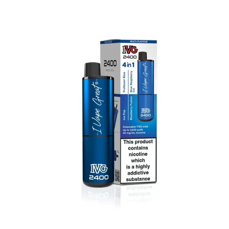 IVG 2400 Prefilled Pod Vape Kit - Blue Edition