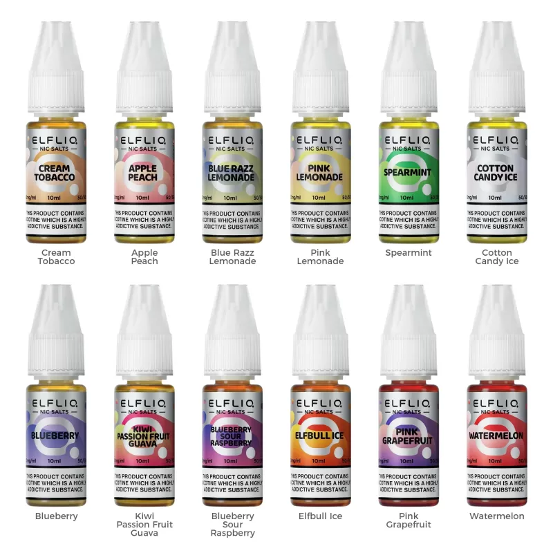 Elfliq Nic Salt E-Liquid - Box of 10 - Spearmint / 20mg