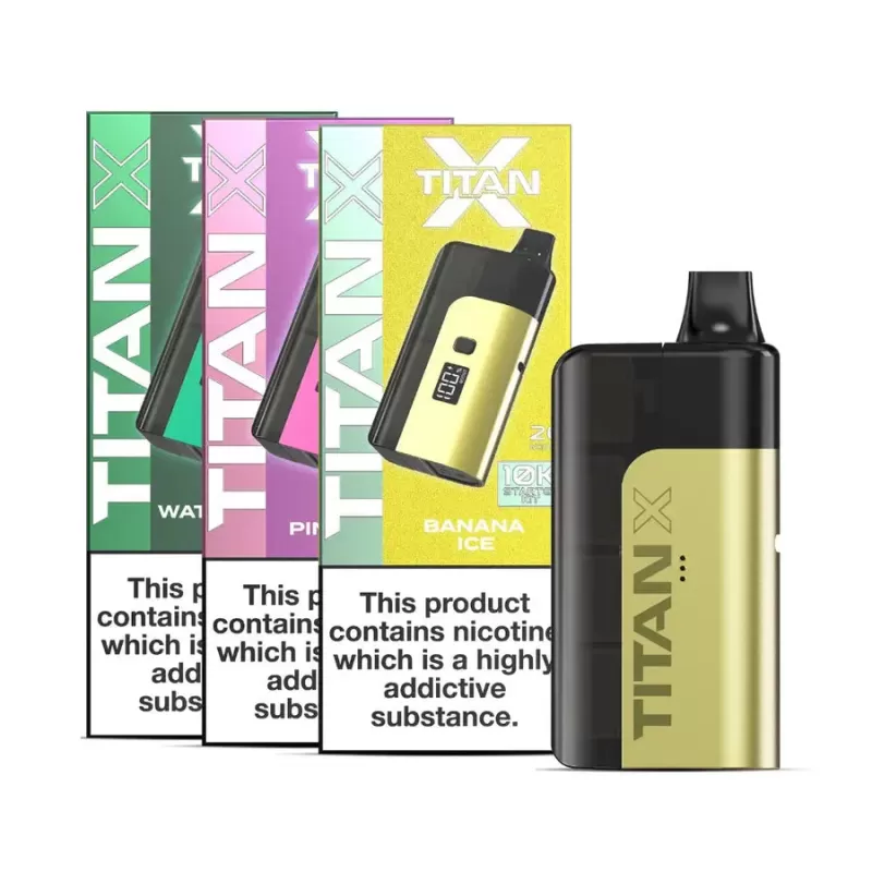 Titan X 10000 Puffs Prefilled Pod Vape Kit - Double Apple