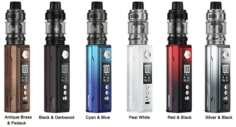 VOOPOO DRAG M100S 100W Mod Kit - Antique Brass Padauk - Image 2