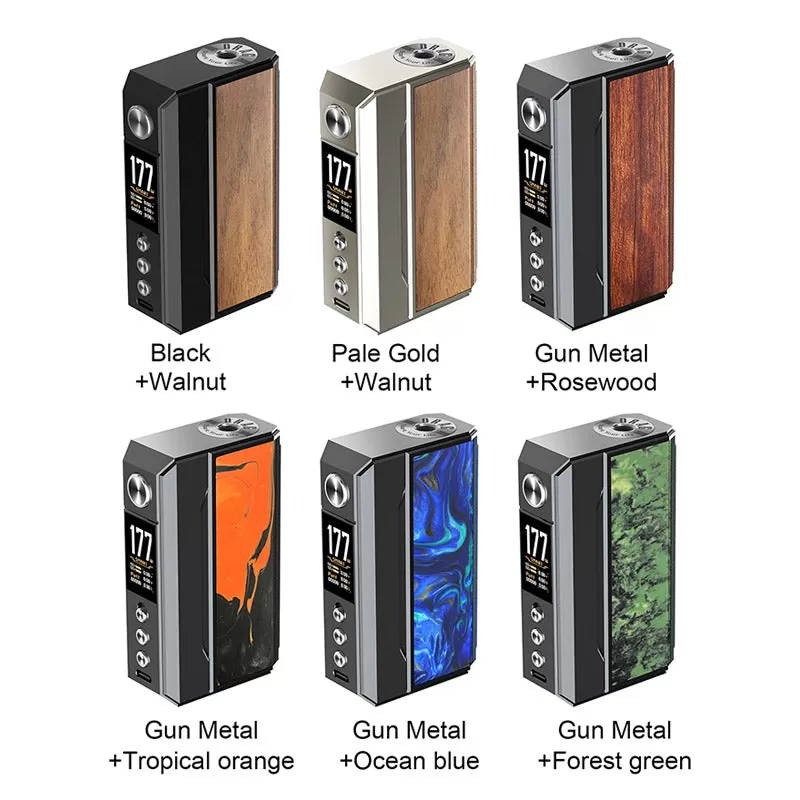 VOOPOO Drag 4 Box Mod - Gunmetal+Rosewood/Wood Series(Standard) - Image 2