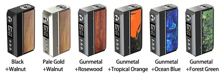 VOOPOO Drag 4 Box Mod - Gunmetal+Rosewood/Wood Series(Standard) - Image 3