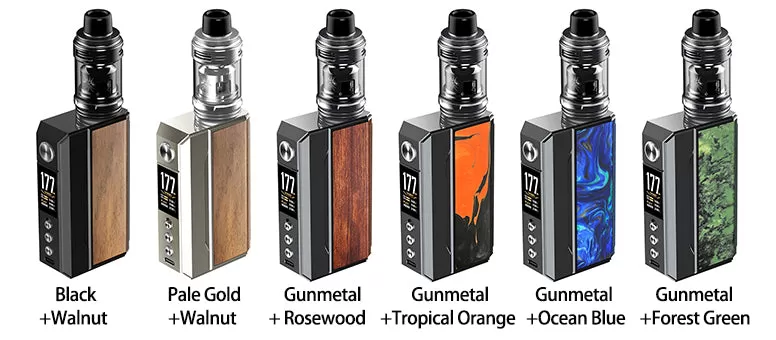 VOOPOO Drag 4 Box Mod Kit - Pale Gold+Walnut/Wood Series(Standard) - Image 3