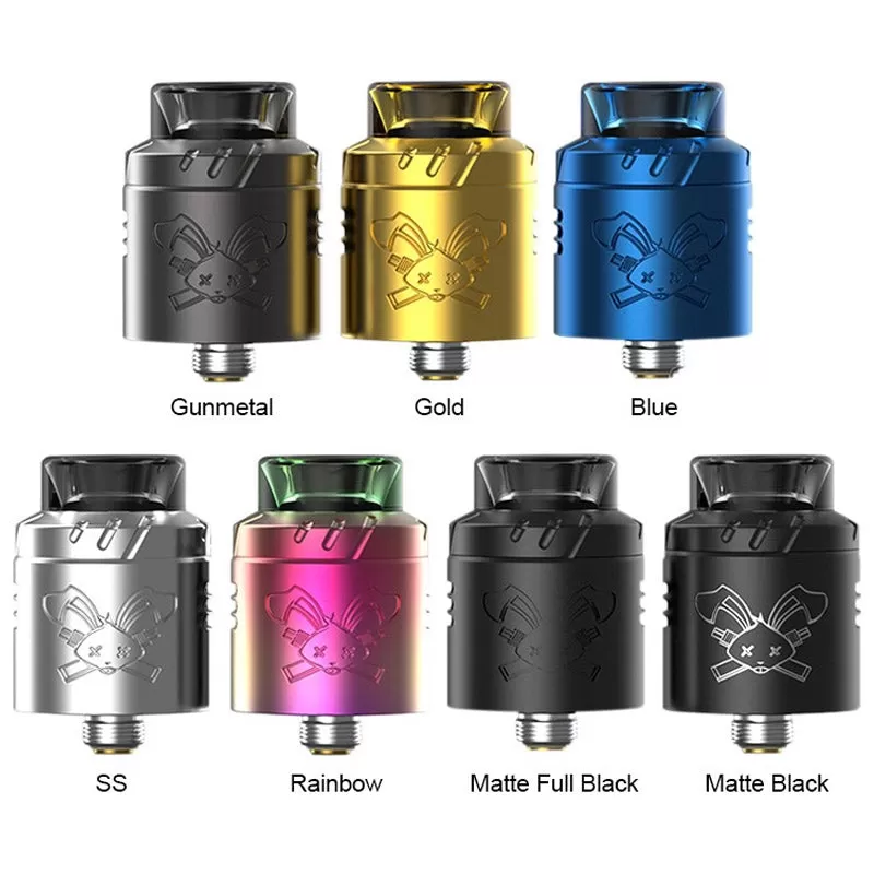 Hellvape Dead Rabbit Solo RDA Atomizer - Matte Full Black - Image 2