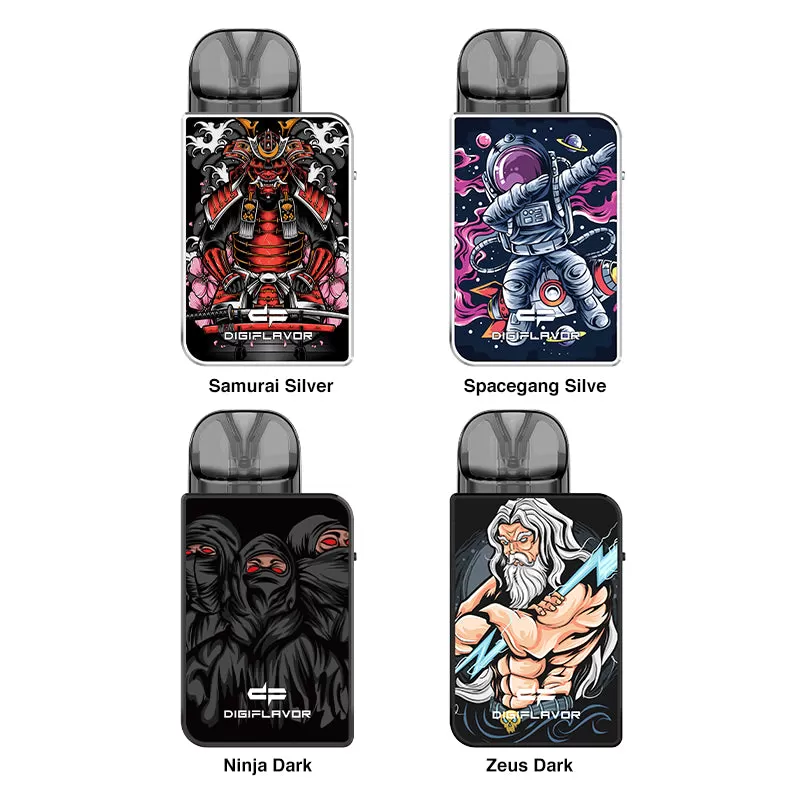 Digiflavor Digi-U Pod Kit 1000mAh - Samurai Silver - Image 2