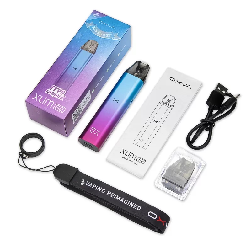 OXVA Xlim SE Bonus Pod Kit 25W - Blue CF - Image 3