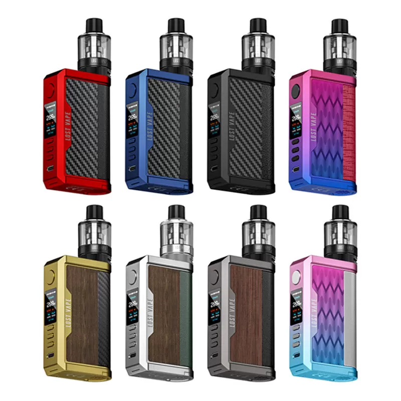 Lost Vape Centaurus Q200 Box Kit with UB Max Pod Tank 5ml - Gunmetal Walnut Wood