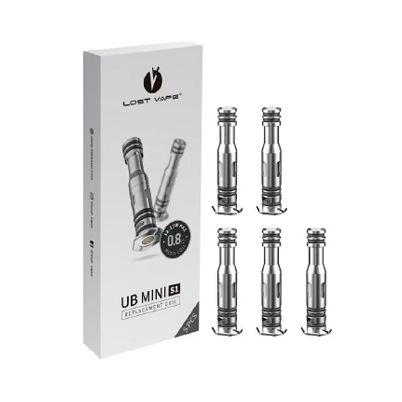 Lost Vape UB Mini Coil for Orion Mini Kit / Ursa Pro Kit / Ursa Nano Pro Kit / Orion Art Kit / Ursa Nano S / Ursa Art Kit / Ursa Baby Pro Kit (5pcs/pack) - S2 1.0ohm