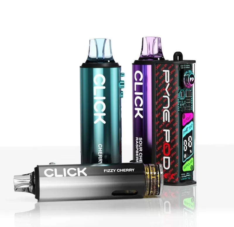 Pyne Pod Click 50K Puffs Prefilled Pod Kit - Raspberry Edition - Image 2