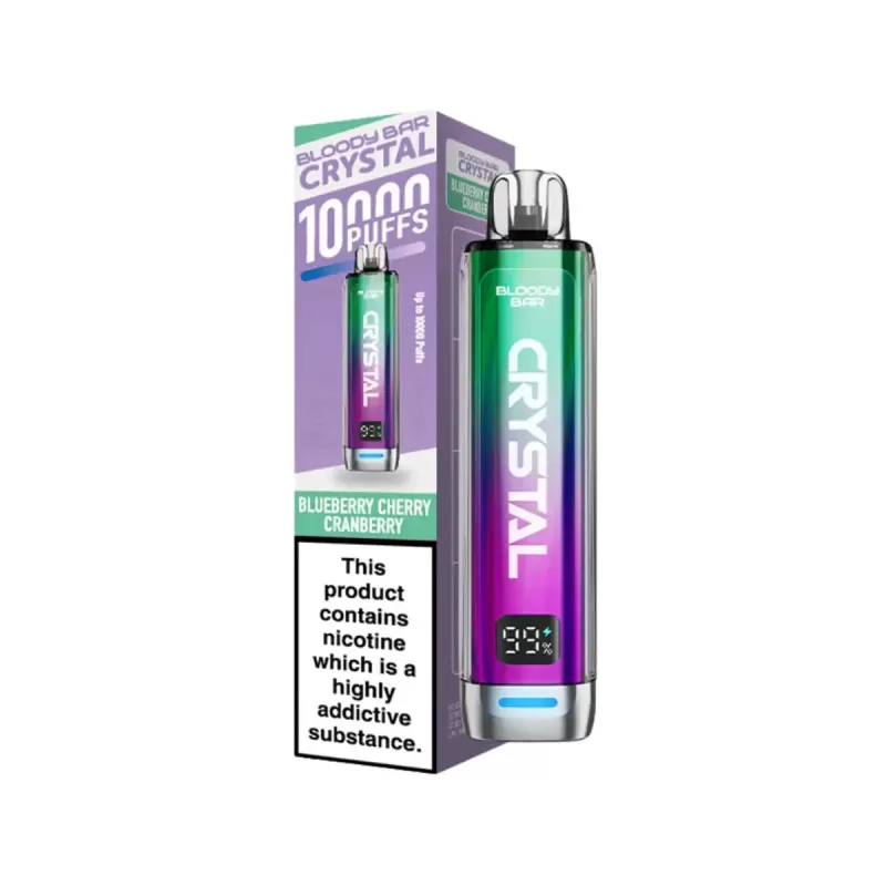 Bloody Bar Crystal 10000 Disposable Vape Kit Pack of 5 - Fresh Mint pack of 5 - Image 3
