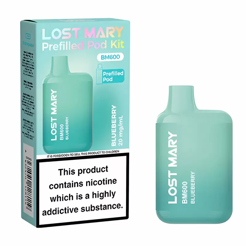 Lost Mary BM600 Prefilled Pod Vape Kit - Menthol - Image 2