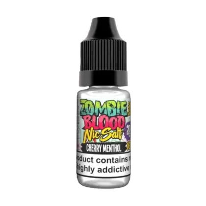 Zombie Blood Cherry Menthol Nic Salt Vape Juice - 10 Pack - Strength 20mg