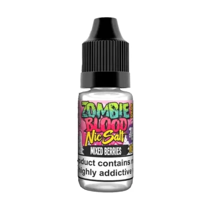 Zombie Blood Mixed Berries Nic Salt Vape Juice - 10 Pack - Strength 10mg