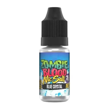 Zombie Blood Blue Crystal Nic Salt Vape Juice - 10 Pack - Strength 10mg