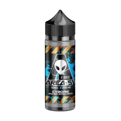 Area 51 Cyborg 100ml Shortfill E-Liquid - 1 x 18mg Koolada Shot