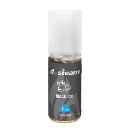 A Steam 10ml Black Ice 50/50 Vape Juice - 10 Pack - Strength 12mg