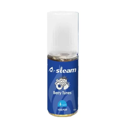 A Steam 10ml Berry Tunes 50/50 Vape Juice - 10 Pack - Strength 18mg