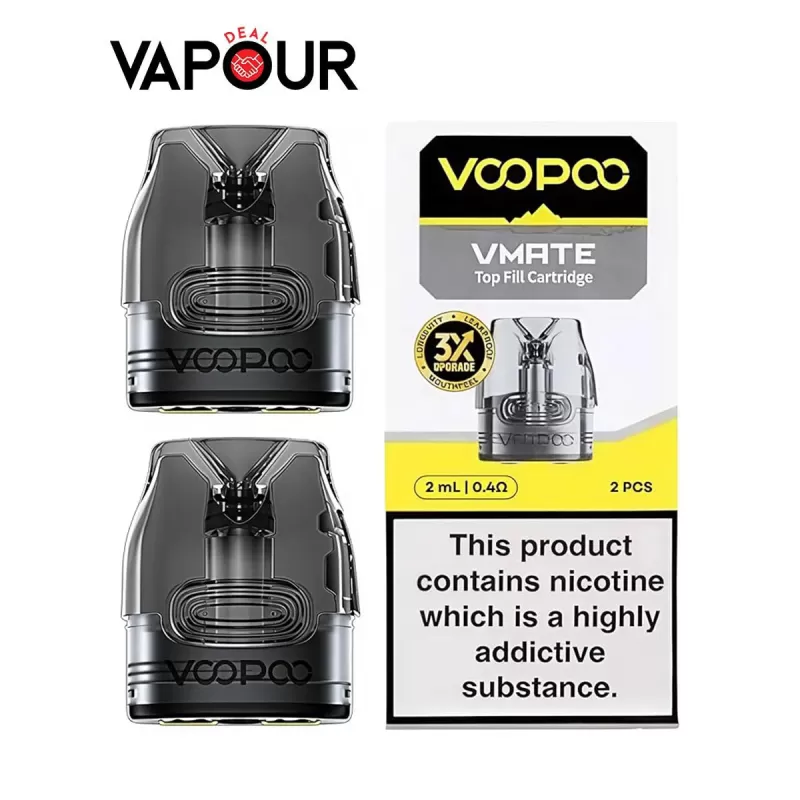 VooPoo Vmate Top Fill Replacement Pod - 0.4ohm Top-Filling