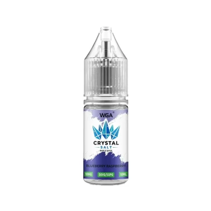 WGA Crystal Blueberry Raspberry Saltnic Vape Juice - 10 Pack - 10mg