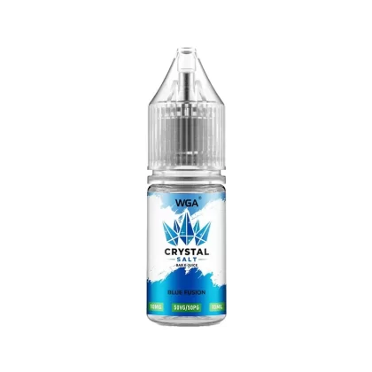 WGA Crystal Blue Fusion Saltnic Vape Juice - 10 Pack - 20mg
