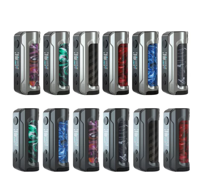 OBS ENGINE Box Mod 100W - Gunmetal Ruby Red
