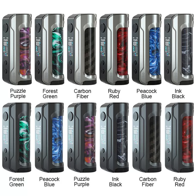 OBS ENGINE Box Mod 100W - Gunmetal Ruby Red - Image 2