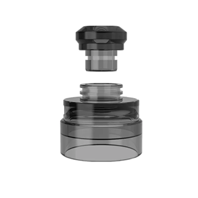 Yachtvape Claymore RDA Cap with Drip Tip - Transparent Amber - Image 3