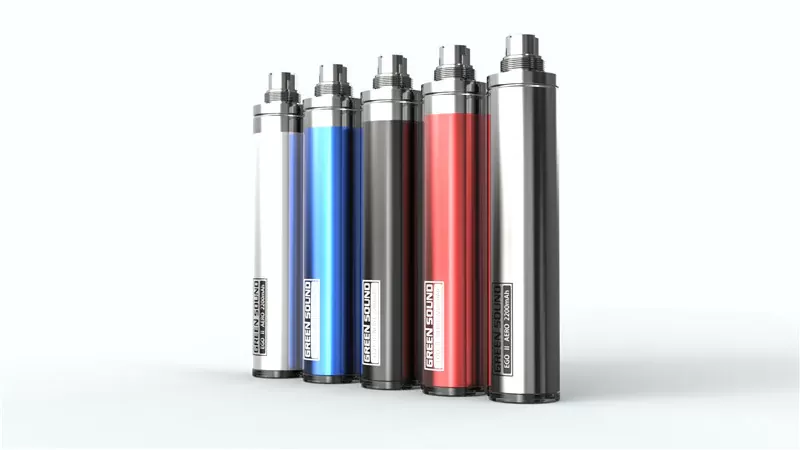 GreenSound GS eGo II Aero Battery 2200mAh - Stainless Steel - Image 2