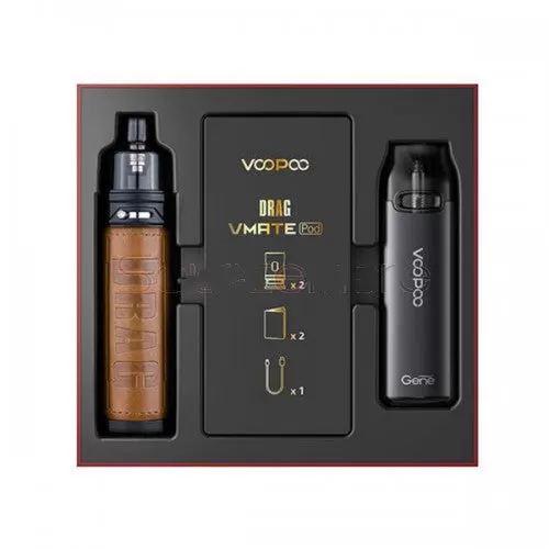 VOOPOO Drag X & Vmate Pod Gift Set Limited Edition - Classic + Space Gray - Image 3