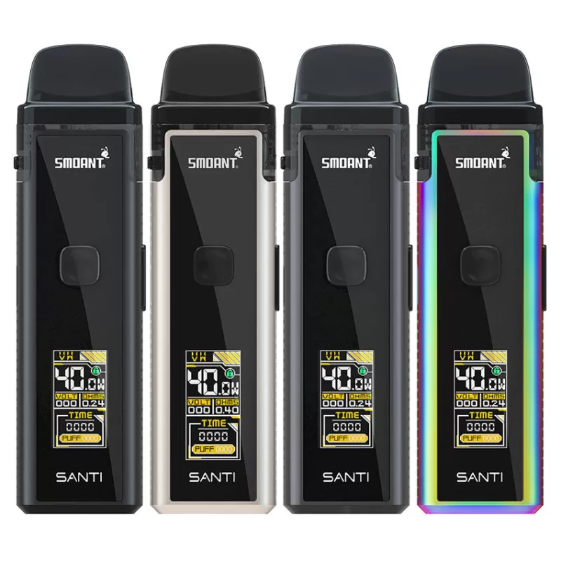 Smoant Santi 40W Pod Mod Kit 1100mAh - Full Black
