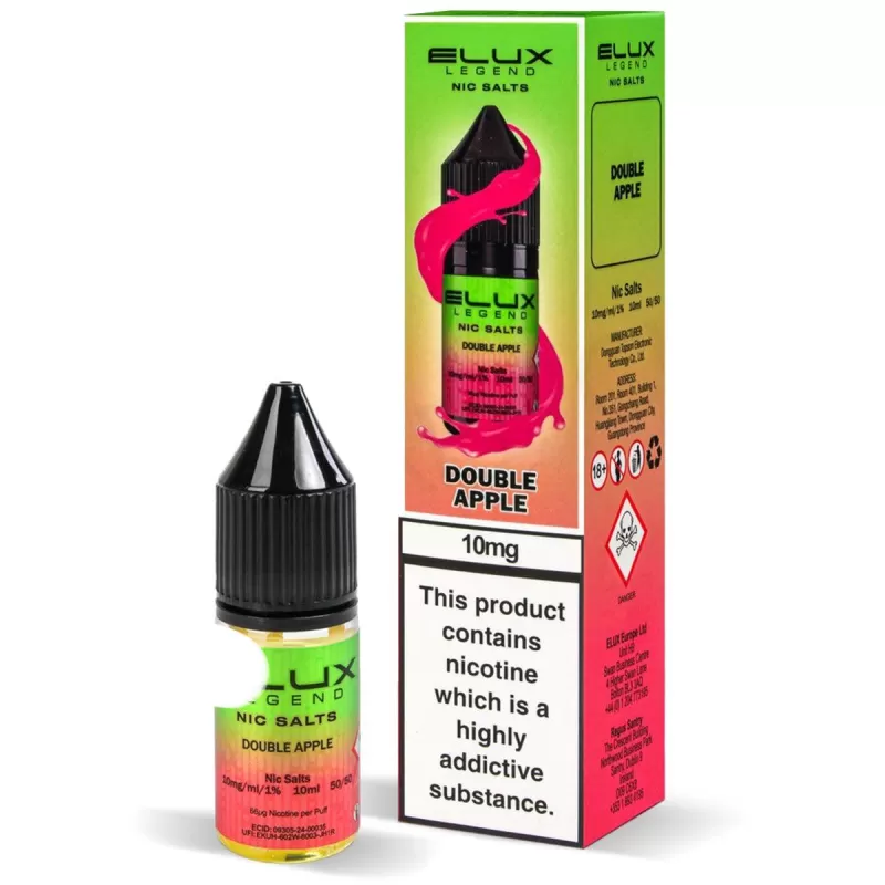 Double Apple Nic Salt E-Liquid by Elux Legend - 20mg