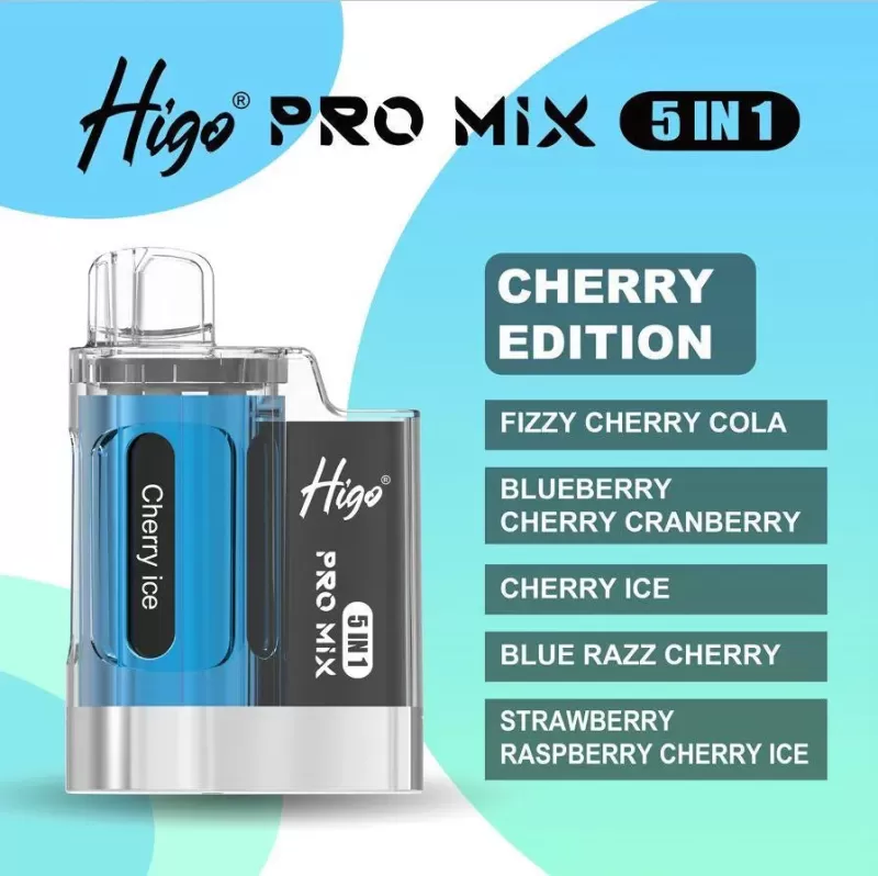Higo Pro Mix 5 in 1 Disposable Vape Kit - Fruits Edition Pack of 5 - Image 2