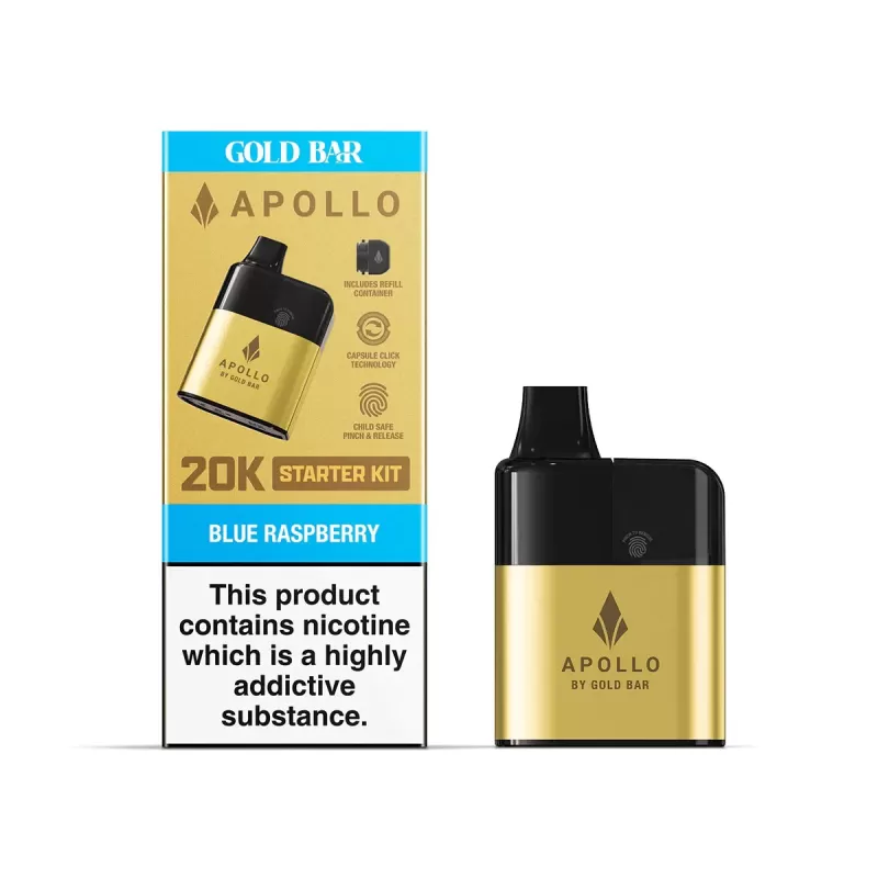 Gold Bar Apollo 20k Pod Kit - Sour Apple Kit