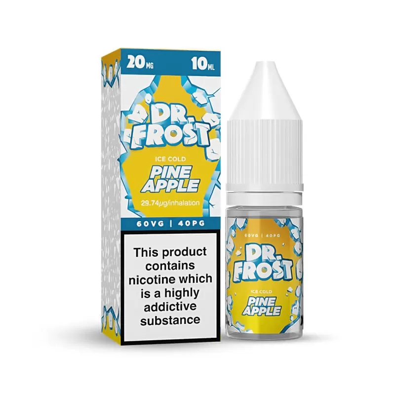 Dr Frost Pineapple Ice Nic Salt E-Liquid - 10 Pack - 10mg