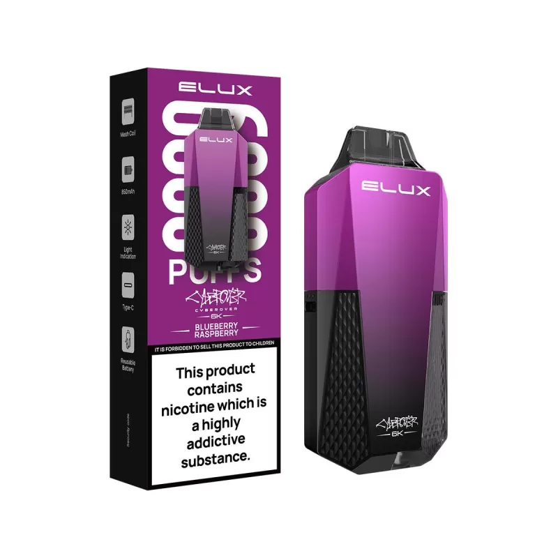 Elux Cyberover 6K Prefilled Pod Kit - Strawberry Raspberry Cherry - Image 3