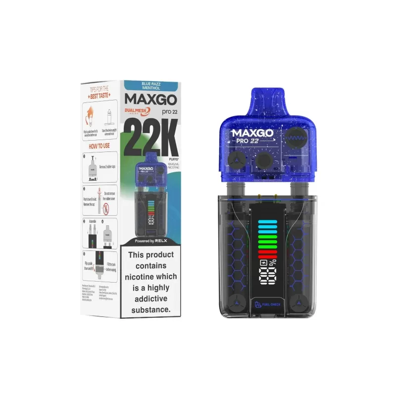 Relx MaxGo Pro 22000 Prefilled Pod Kit - 5 Pack (Expiry May 2026) - Cheery Sour Gummy Pack of 5 - Image 2
