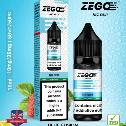 Zego Blue Fusion Nic Salt Vape Juice - 10 Pack - 10mg