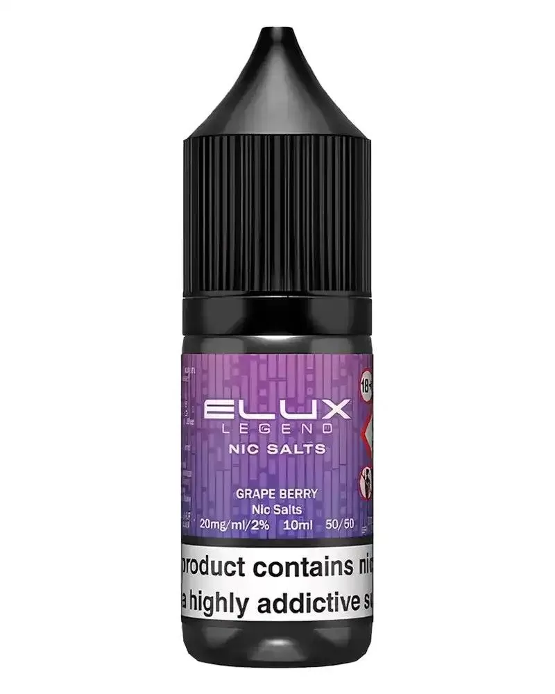 Elux Legend Grape Nic Salt Vape Juice - 20mg