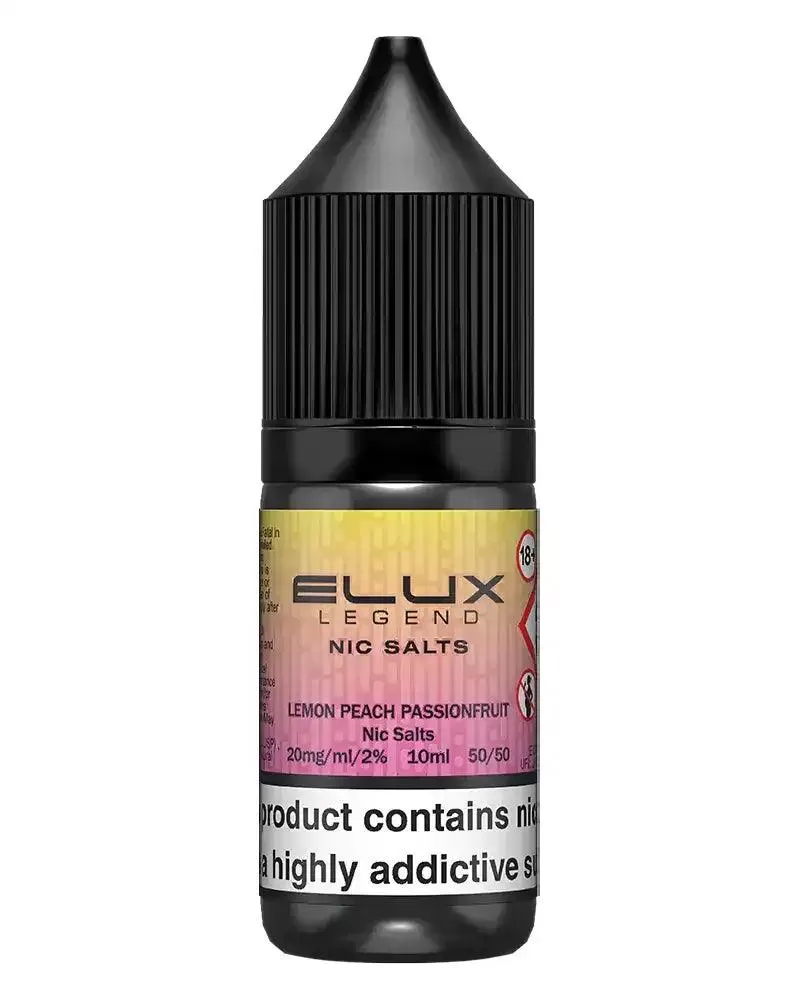 Elux Legend Lemon Peach Passion Fruit Nic Salt Vape Juice - 20mg