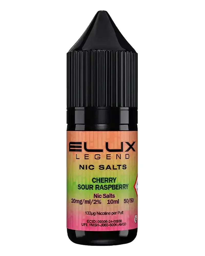Elux Legend Cherry Sour Raspberry Nic Salt Vape Juice - 20mg