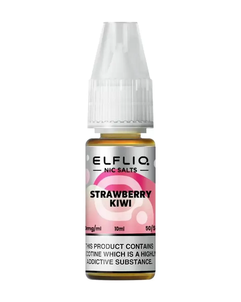 Elf Bar Elfliq Strawberry Kiwi Nic Salt Vape Juice - Strength 20mg