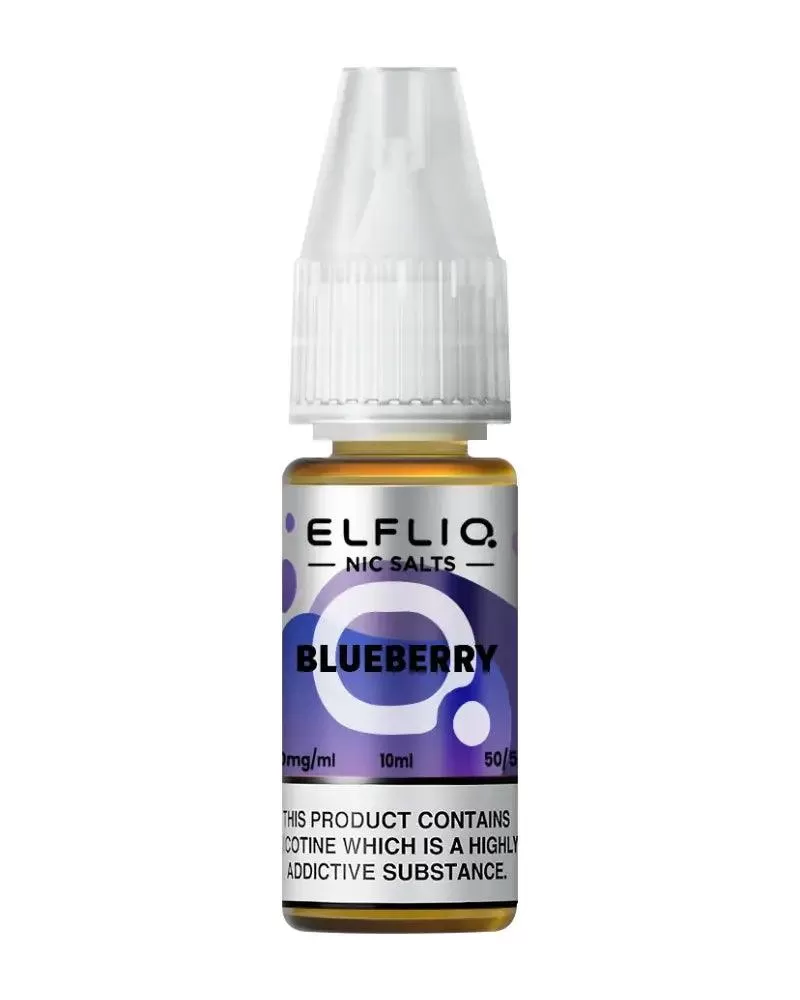 Elf Bar Elfliq Blueberry Nic Salt Vape Juice - Strength 5mg