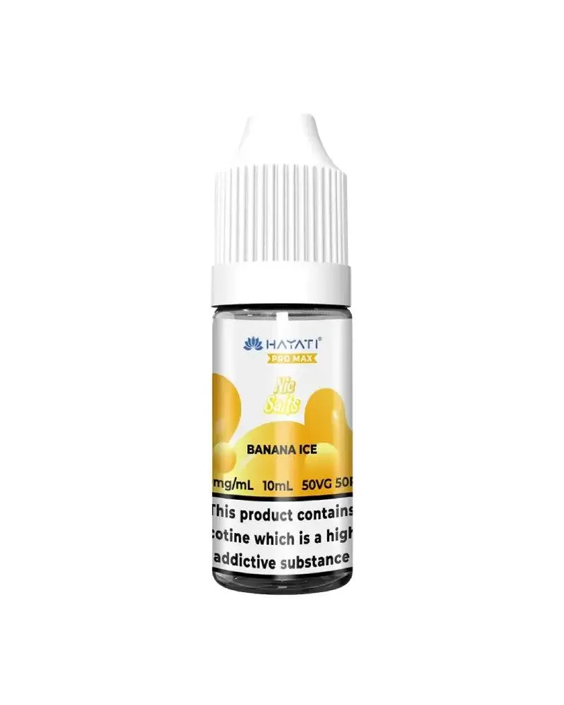 Hayati Pro Max Banana Ice Nic Salt Vape Juice - 20mg