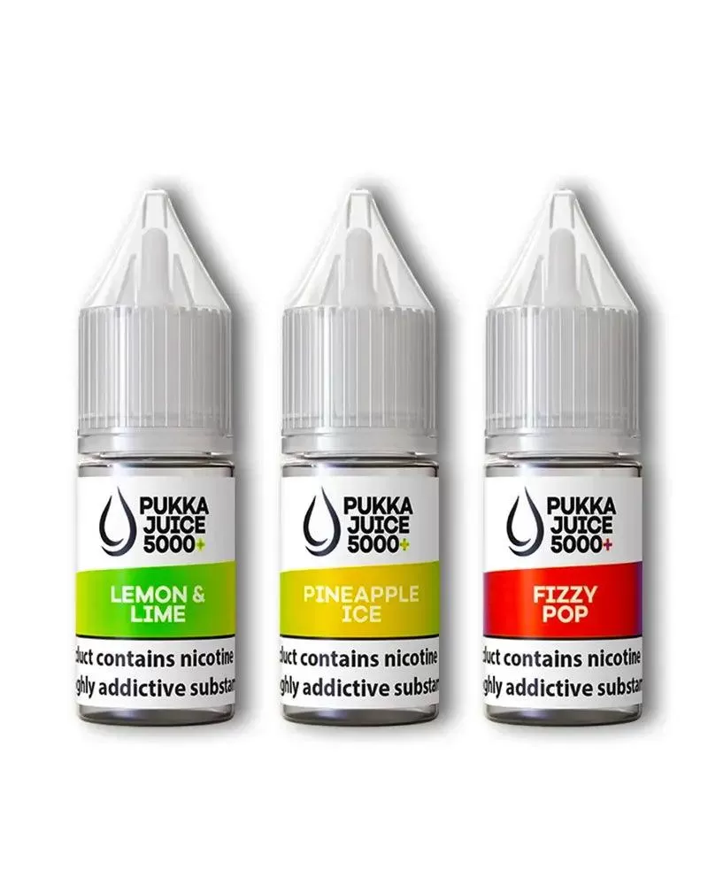 Pukka Juice 5000+ Nic Salt E-Liquids - 10 Pack - 20mg / Pineapple Ice