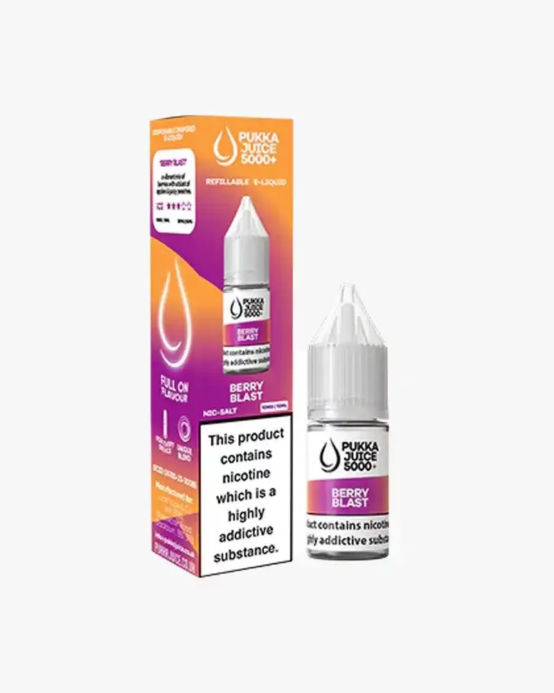 Pukka Juice 5000+ Nic Salt E-Liquids - 10 Pack - 20mg / Pineapple Ice - Image 2