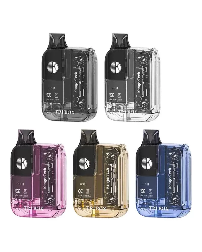 Kangertech Tri Box Pod kit - Vapourdeal - Translucent Clear