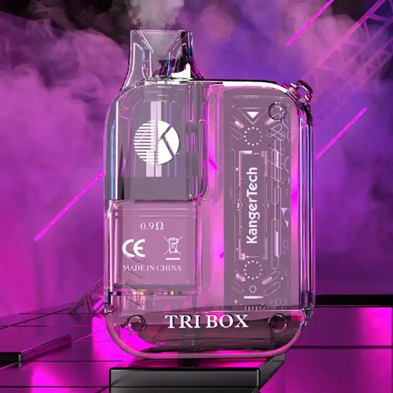 Kangertech Tri Box Pod kit - Vapourdeal - Translucent Clear - Image 3