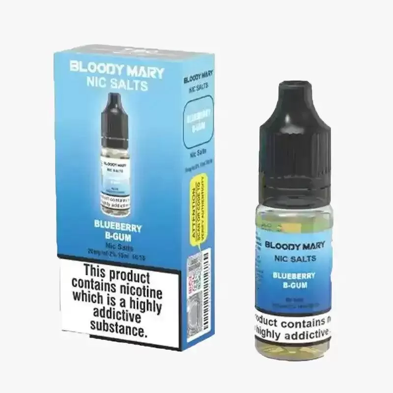 Bloody Mary BM5000 Nic Salt Vape Juice - Pack of 10 - Blueberry Sour Raspberry / 10mg - Image 2