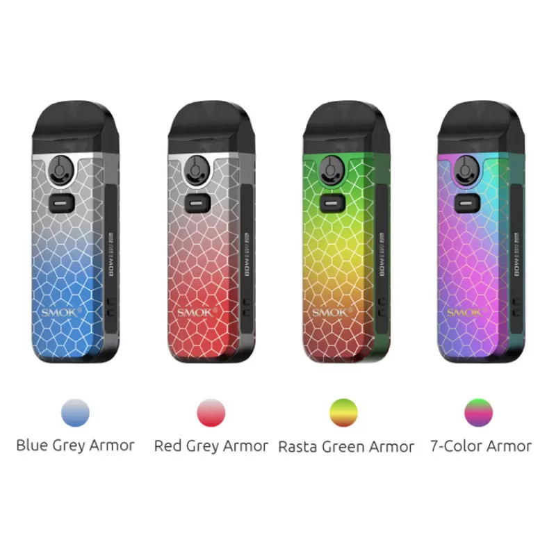 Smok Nord 4 Pod System Kit 80W 2000mAh - Leather Series - Blue / CN-SZ - Image 2