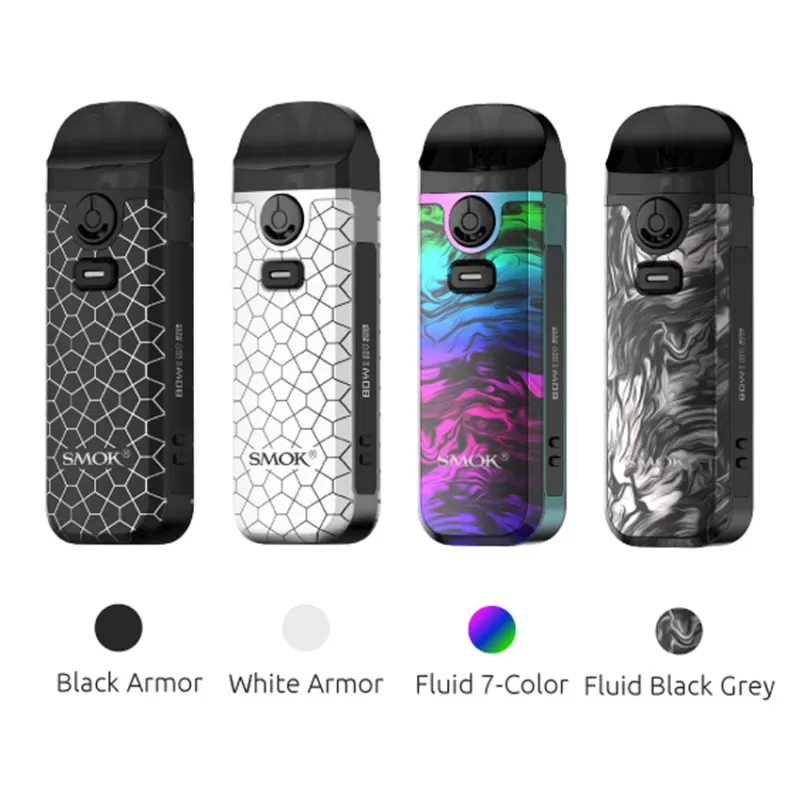 Smok Nord 4 Pod System Kit 80W 2000mAh - Leather Series - Blue / CN-SZ - Image 3